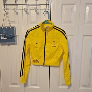 Yellow Kids Jacket with Black Stripes